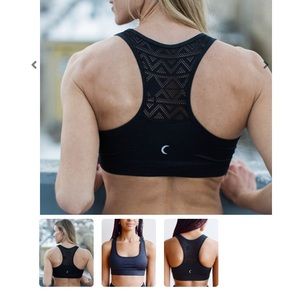 ZYIA brand black Bomber bra
